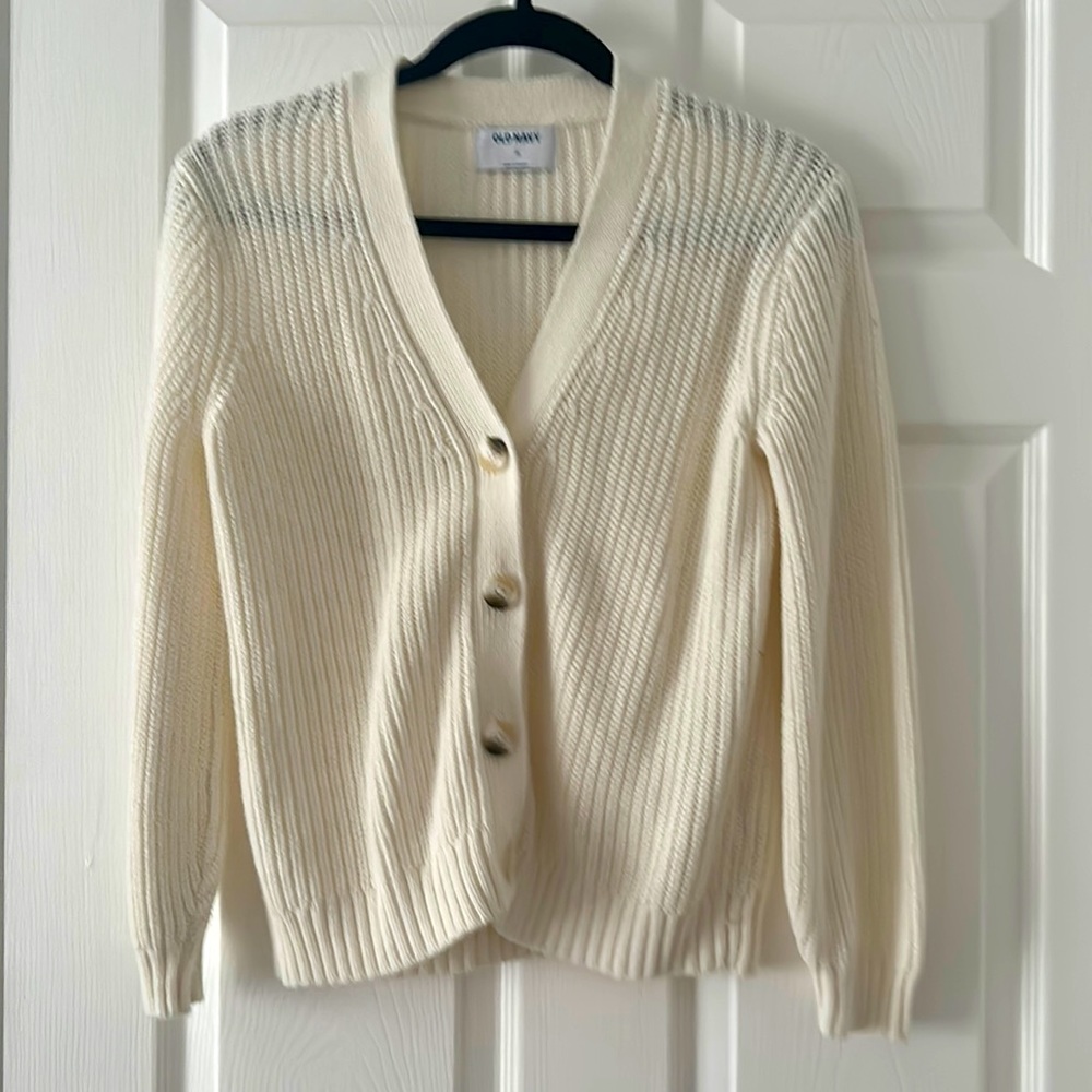 Old Navy Cream Cardigan